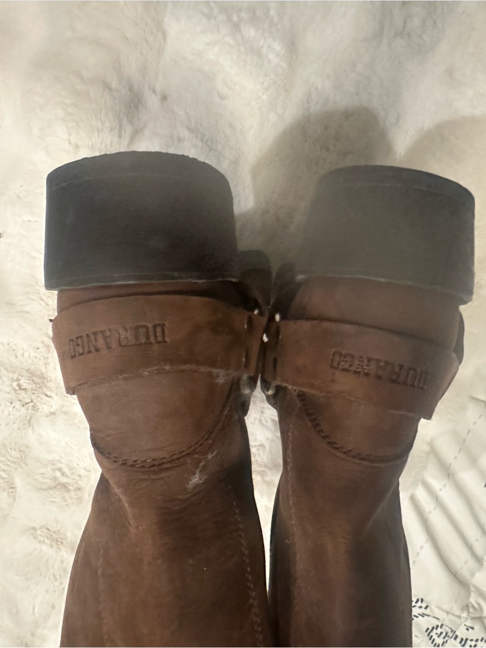 Durango Brown Leather Harness Cowboy Boots - Picture 2 of 5